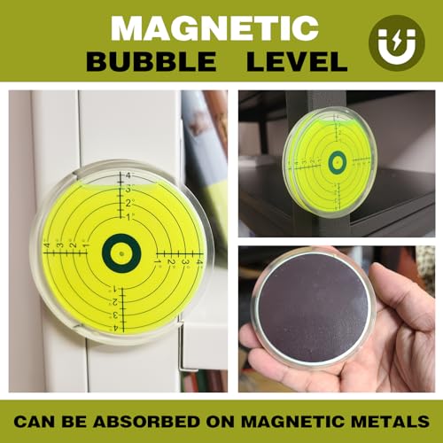 Geouniver 3.15 inch Magnetic Bubble Level for RVs & Machinery