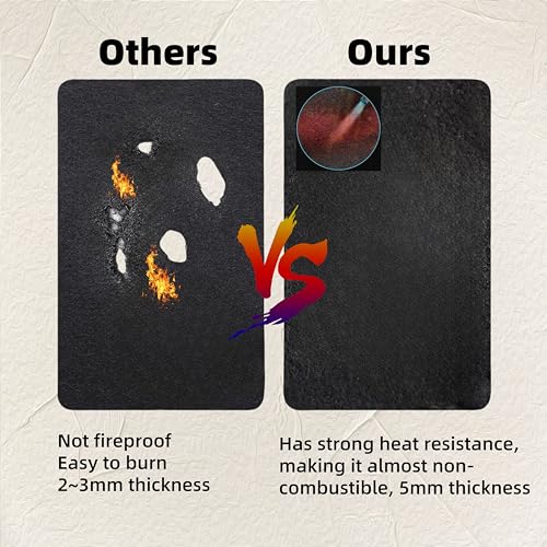 39 x 48 x 1/5 inches Carbon Fiber Welding Blanket Fireproof, Heat Resistant Fabric 1800¡ÆF High Temp Insulation Pad, Flame Retardant Protective Mat for Soldering Welding Brazing Plumbing
