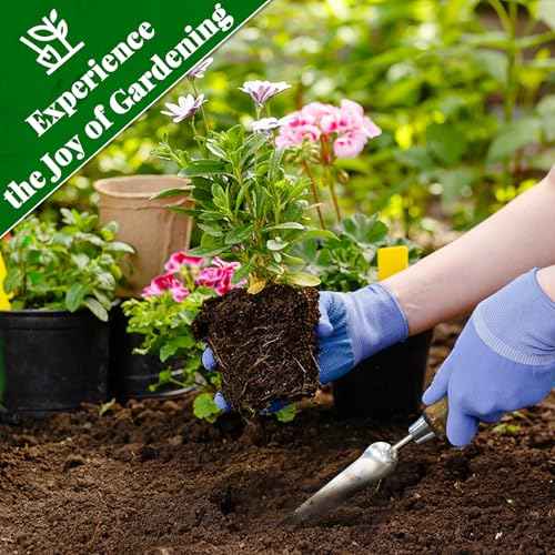 Narrow Stainless Steel Garden Trowel with Wood Handle - Heavy Duty Hand Shovel for Precise Planting, Weeding, Digging & Transplanting - Ergonomic Gardening Tool with Depth Markings