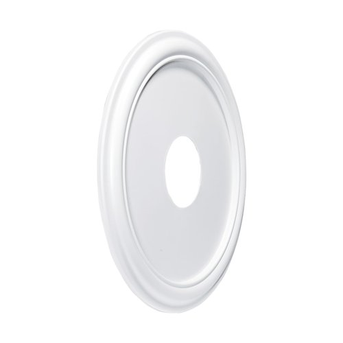 EIFHYT Molded Nylon Ceiling Medallion for Light Fixtures and Ceiling Fans, 16"OD x 4"ID x 3/4"P (Fits Canopies up to 12-3/8") White