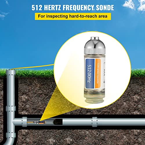 VEVOR 512 Hertz Sonde, Remote Transmitter for Underground Pipe