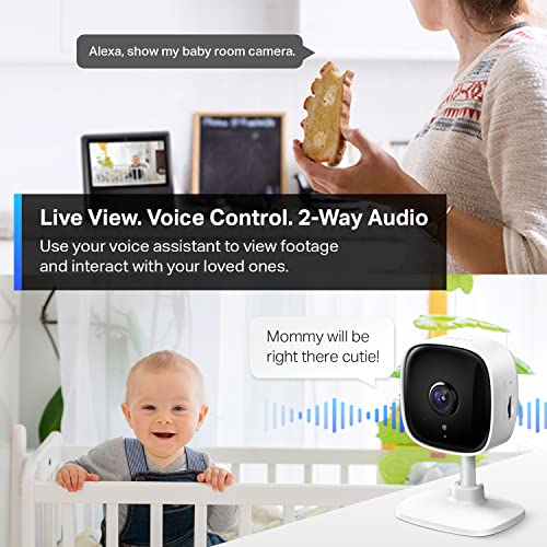 Tapo 2K Indoor Security Camera Baby & Pet Monitor White 1-Pack