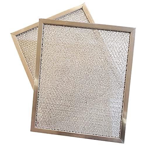 2 Pack Aluminum Hood Vent Filter 97006931 Replacement for Broan/Nutone 10.5 x 8.75 in