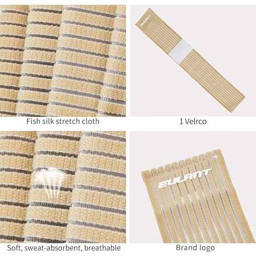 EULANT Elastic Wrist Support Brace 2 Pairs, Adjustable Compression Wrist Wraps Wristbands for Carpal Tunnel Arthritis Tendonitis Weightlifting Tennis Basketball Working Out Fitness