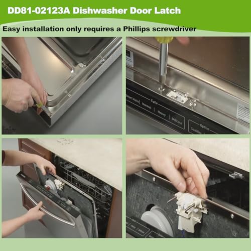 Samsung Dishwasher Door Latch DD81-02132A Replacement Assembly
