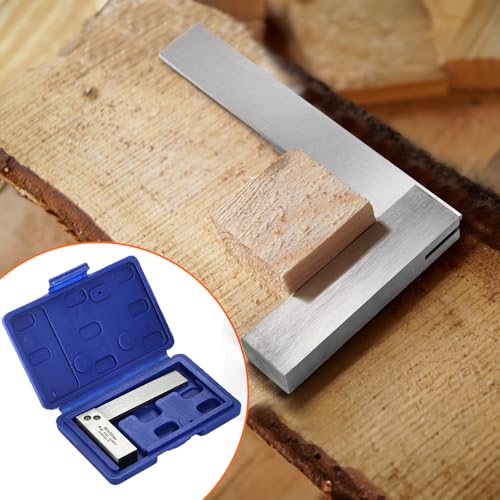 Suwimut Machinist Square Set 2/3/4/6 in - Hardened Steel 90° Ruler Squares