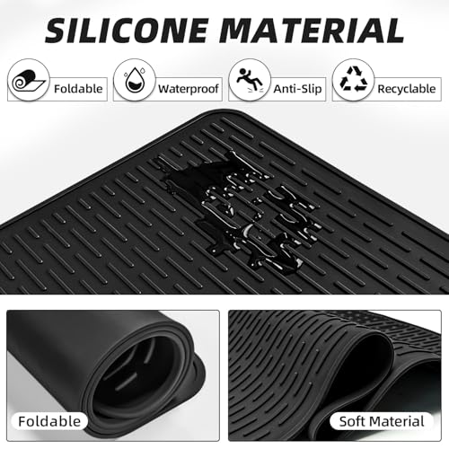 36x20.5 Inch Thick Electric Stove Cover Mat, Black by LOPNUR