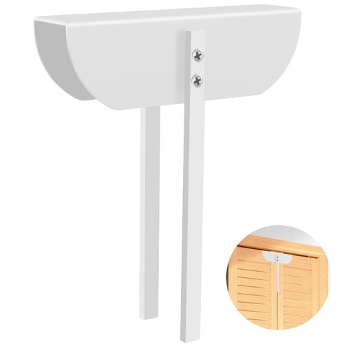 Bifold Door Lock- Metal Double Door Child Safety Locks Keep Toddler, Cats&Dogs Out of Pantry, Closets, Cabinets