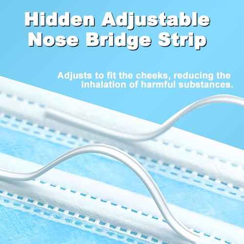 Disposable Face Masks, 100PCS 3 Ply Protection Mask