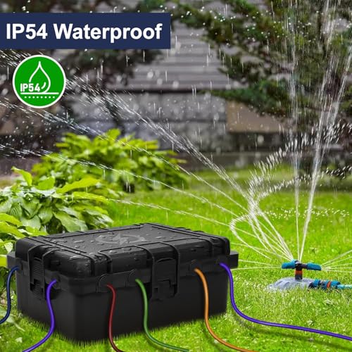 OUTDSPLY Large Black Outdoor Waterproof Electrical Box IP54 12x9x5 Inches