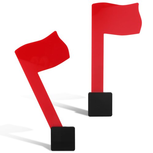 Mailbox Flag Replacement, Red Mailbox Flag Universal for Outgoing Mailbox, Strong Adhesive Red Flags for Mailboxes Outside, Sticks to Most Surfaces Easily(COLOR:red)