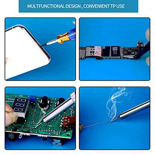 Kaisi S-130 Insulation Silicone Soldering Mat Repair Mat, Heat Resistant Silicone Work Mats 932¡ÆF with Scale Ruler and Screw Position for Soldering, CellPhone Electronics Repair, Size: 13.8 x 9.8 inch
