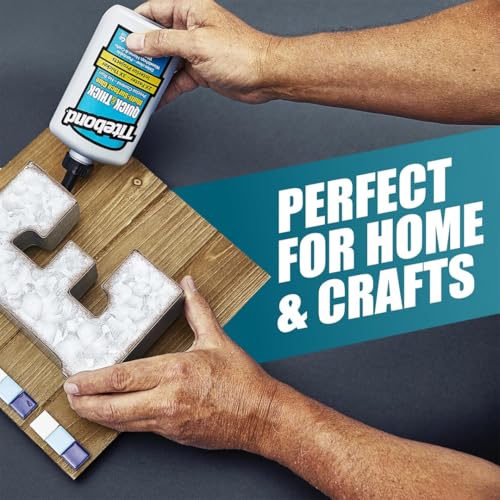 Titebond Quick & Thick Multi-Surface White Glue 16 Oz. Fast Dry, Strong Bond