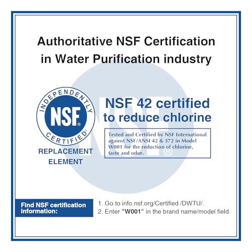 HMASAV Replacement Water Filter for Whirlpool W10295370A 2-Pack - Easy Install, NSF Certified
