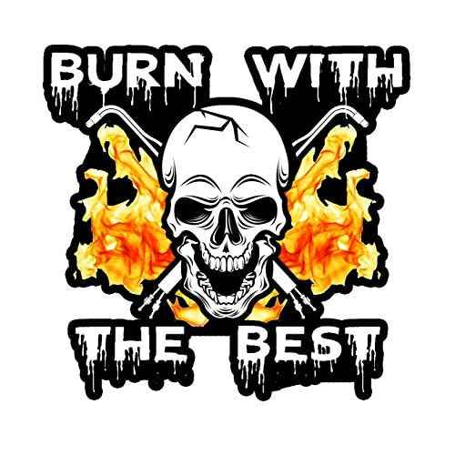 Welding Stickers for Hood & Tool Box - 100% Vinyl - For Adults - Badass Welder Including Flux, Rods, Hood, Flash, Fire, Welds