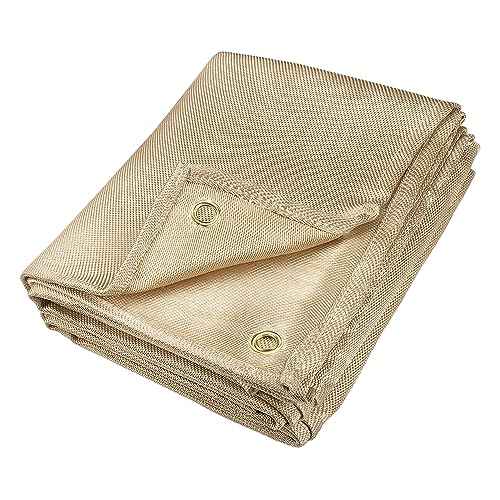 Welding Blanket,4x6 ft Fiberglass Blanket,Portable Fiberglass Fire Retardant Blanket,Welding Mat,Welding Fireproof Thermal Resistant Insulation¡¦
