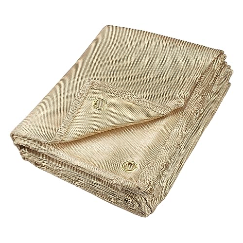 Welding Blanket,4x6 ft Fiberglass Blanket,Portable Fiberglass Fire Retardant Blanket,Welding Mat,Welding Fireproof Thermal Resistant Insulation¡¦