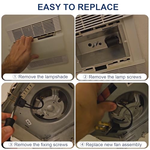 Motoasis 50CFM Bathroom Fan Motor Replacement for Nutone 763RLN Series - Upgrade