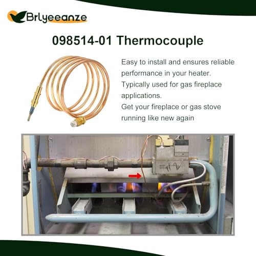 Brlyeeanze 098514-01 Propane Heater Thermocouple for Desa Comfort Glow CGN/CGN18 etc.