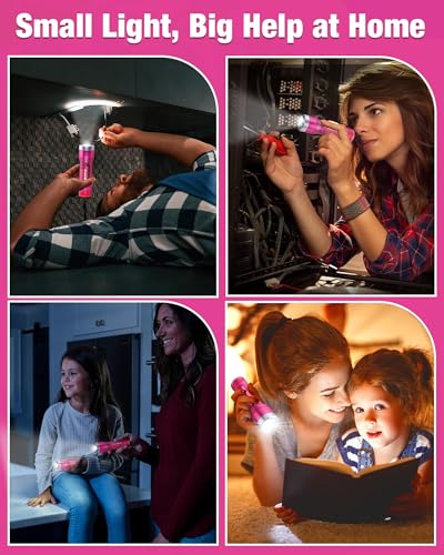 EverBrite Pink Small Flashlight - 3 Modes, Batteries Included, Compact & Waterproof