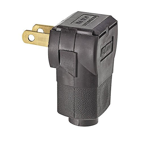 Leviton Brown 15A 125V Non-Polarized Angle Plug 101AN