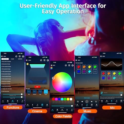 Multicolor Neroupe Sunset Lamp Projector with App & Button Control - LED Night Light