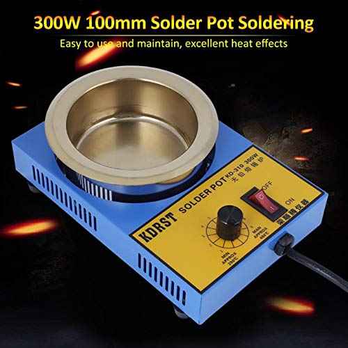 Soldering Desoldering Bath, Solder Pot, Portable Electronic Wire Production for Coil Pin Tin Plating Electronic (US standard 110V)