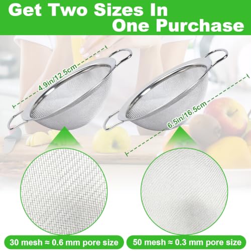 2-Pack Nama J2 Compatible Juice Strainer 50 & 30 Mesh – Stainless Steel