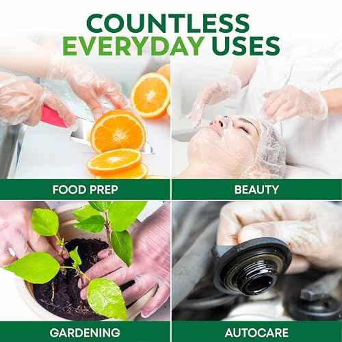 Keppi 600 Pack Disposable Food Prep Gloves ? Clear Polyethylene, Latex-Free, BPA-Free, Powder-Free ? Bulk Kitchen Cooking, Catering, BBQ, Baking, Restaurant, Food Handling & Serving Gloves