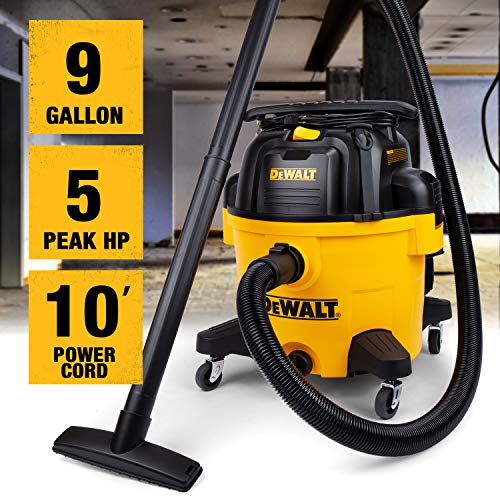 DeWalt 9 Gallon Wet Dry Shop Vacuum 5 Peak HP with Blower & Attachments