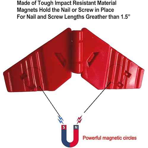 Nail Holder for Hammering, Plastic Pliers,Finger Protective Nail Guide,Home Tool Auxiliary Pliers,Gadget More Safety for Hammering Screws and Nails Secure Nails Anti-smashing finger Joint Pliers Tool