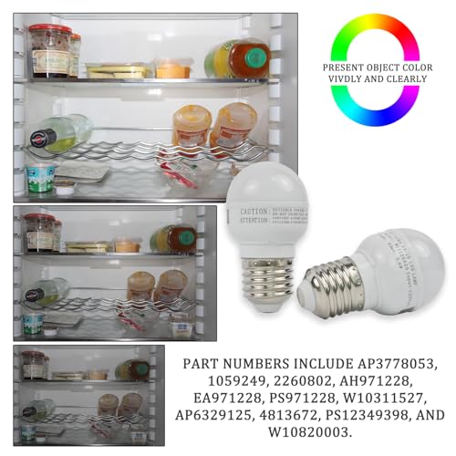 Whirlpool Refrigerator LED Light Bulb Replacement W11125625 W10820003 W11216993 4396822