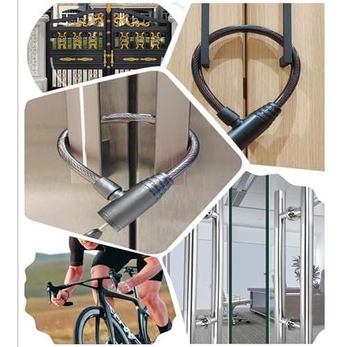 Fridge Lock With Keys, Cabinet and Childproof Lock, Bike Cable Lock for Cabinets, Drawers, Fridge, Bike, Stroller (16" 1PCS)