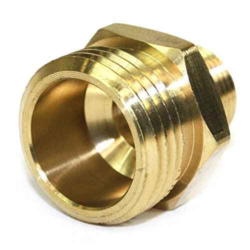 Interstate Pneumatics FGM016 3/4 Inch GHT Male x 3/8 Inch Male NPT Hose Fitting