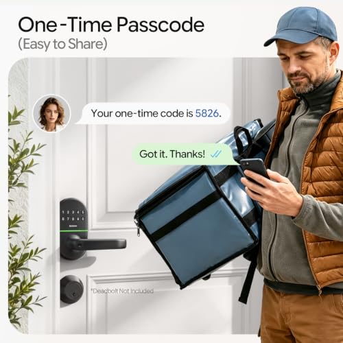 NICE DIGI Keyless Smart Door Lock with Handle, Code Entry for Front Door