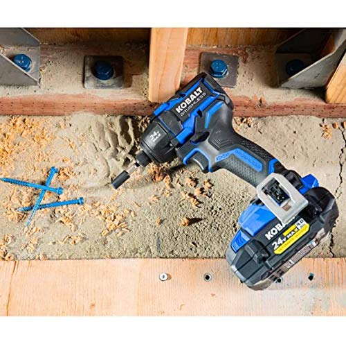 Kobalt XTR 24-Volt Max 1/4-in Variable Speed Brushless Cordless Impact Driver (1-Battery Included)