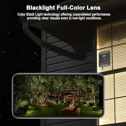 2K Window Cameras for Home Security, 2.4GHz & 5GHz WiFi Baby/Pet Camera with Phone APP, BlackLight Color Night Vision Indoor/ Outdoor View Camera with AI Motion Detectio, 2-Way Audio, Window Mount