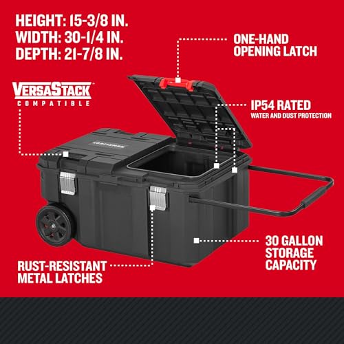 Craftsman Versastack 30 Gallon Quick-Access Rolling Tool Chest CMST17870