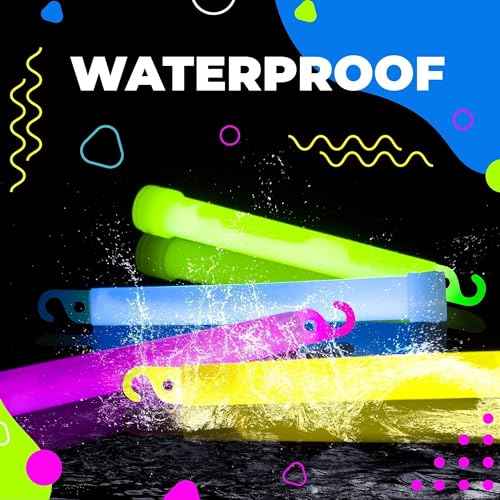 12 PCS Bright 6 Inch Colored Glow Sticks with 12 Hour Duration - Emergency Bright Chem Glow Sticks - Camping, Hiking Glow Stick Lights - for Parties and Kids Activities