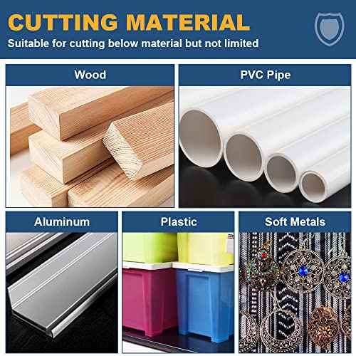 Drill Saw Blades for Dremel Rotary Tool 6Pcs HSS Saw Disc Wheel Cutting Blades with 2Pcs 1/8" Round Shank,1Pcs 1/4" Round Shank for Wood Plastic Aluminum Cutting(One Screwdriver)