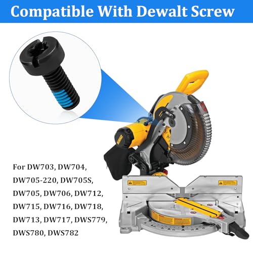 394589-01 for Dewalt Miter Saw Blade Arbor Bolt, Compound Miter Saw Tile Saw Replacement Parts Compatible with DW703 DW704 DW705 DWS782 DW706 DW715 DW718 DHS790 DWS779 DWS780, More (2 PCS)