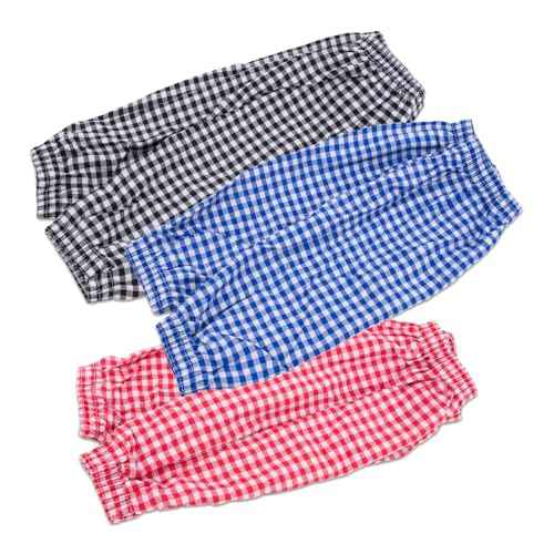 KOOBOOK 3Pairs Cotton Linen Arm Sleeves Reusable Forearm Protectors for Kitchen Cooking Gardening Oversleeves to Cover Arms Oilproof Arm Sleeves