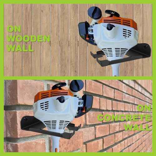 Garage Organizer Trimmer Rack,Garden Power Tool Hanger Weed Whackers Holder Wall Mounted for Grass Trimmer, Hedge Trimmer, Garage Trimmer,Garage Organization Storage Shed Organizer