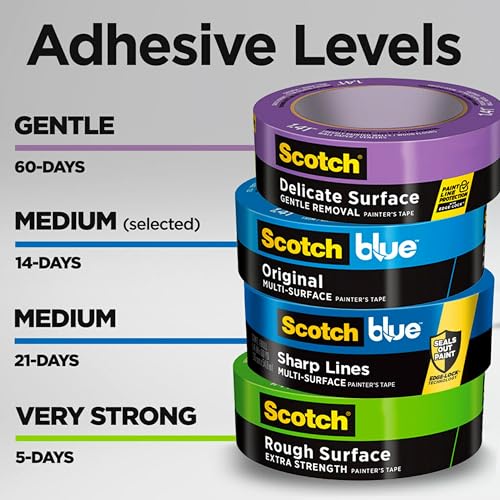 ScotchBlue Multi-Surface Painter's Tape 2 Inch Wide - 3 Rolls