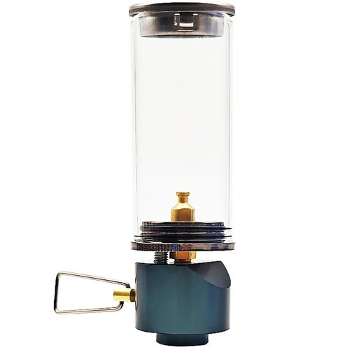 Gas Lantern, Dreamlike Candle Lamp Gas Lantern with Heat-Resistant Glass, Gas Lamp with Adjustable Valve, Gas Light for Camping and Hiking, Gas Lantern