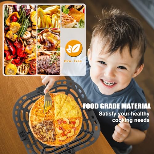 Air Fryer Replacement Grill Plate 9.1x9.5in for Instant Pot Vortex 6QT + Gourmia GAF735 6qt, DW Safe