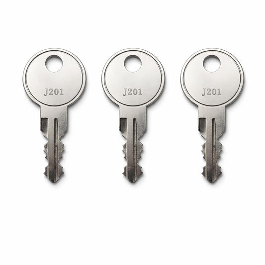 3-Pack J277 Replacement Toolbox Keys for Better Built, Bauer, Jobco, Eberhard, ProTech, Pop N Lock, LeatherLyke, SnugTop – Pre Cut to Key Codes J201-J300