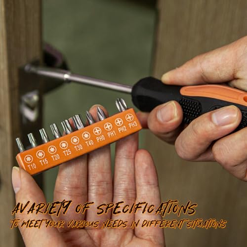 CARTMAN 39-Piece Orange Household Tool Set with Storage Case - DIY & Repairs