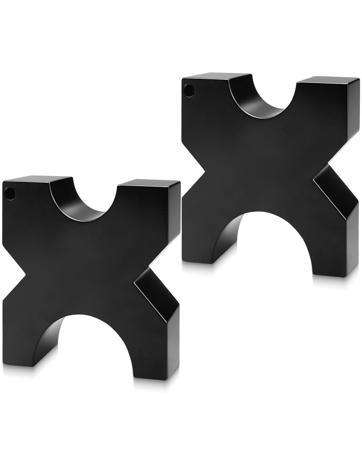 Arbor Press Plate, 1"x 5"x 5" Heavy-Duty Steel Hydraulic Press Plates with 4-Notch H-Frame for Even Pressure Distribution, Compatible with 20-Ton Press Machines