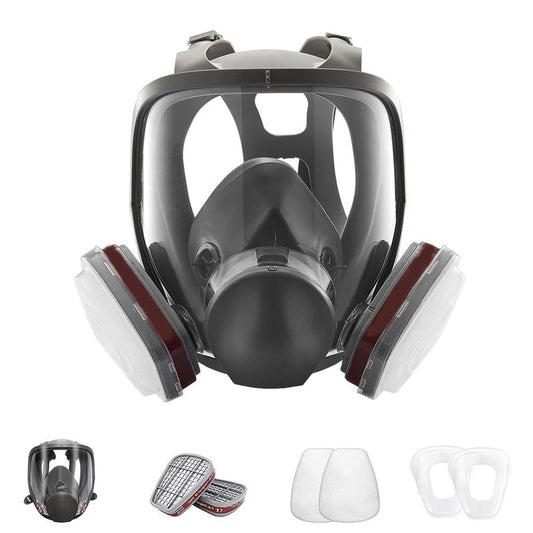 CSBDDPNHD Full Face Reusable Respirator Mask with Filters,Gas Mask for Painting, Woodworking, Construction, Sanding, Spraying,DIY ect